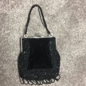 Black embellished bag
